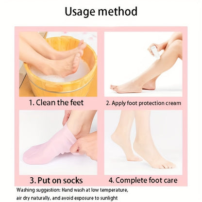 Silicon Moisturizing Gel Socks