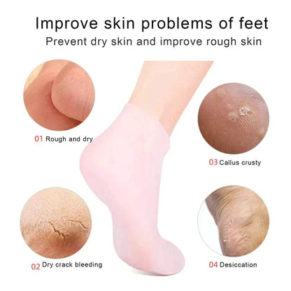 Silicon Moisturizing Gel Socks