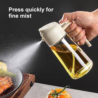 2-in-1 Glass Oil Dispenser and Sprayer