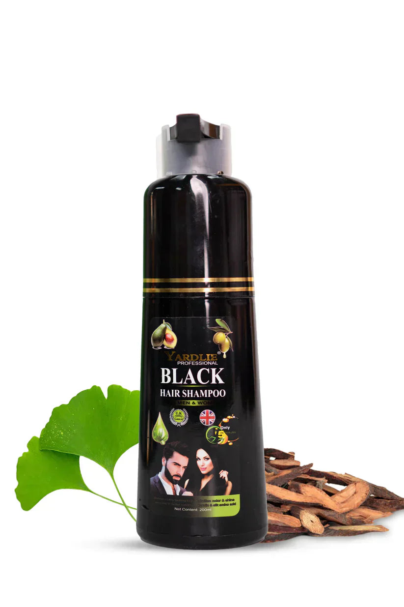 Yardlie Black/Brown Hair Color Shampoo UK Based Formula 200ml. - Trend Oye - Trend Oye