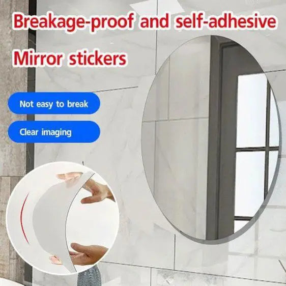 Unbreakable Mirror with Self Adhesive - Trend Oye