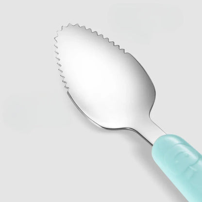 Dual-Head Baby Feeding Spoon - Silicone & Stainless Steel