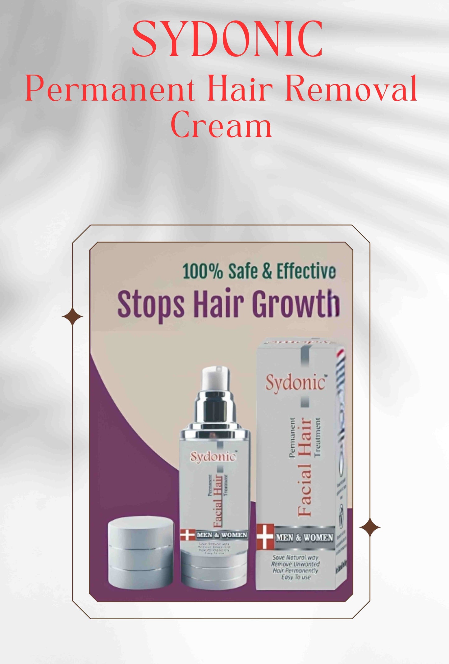 Sydonic Permanent Hair Removal Treatment 50 ml - Trend Oye