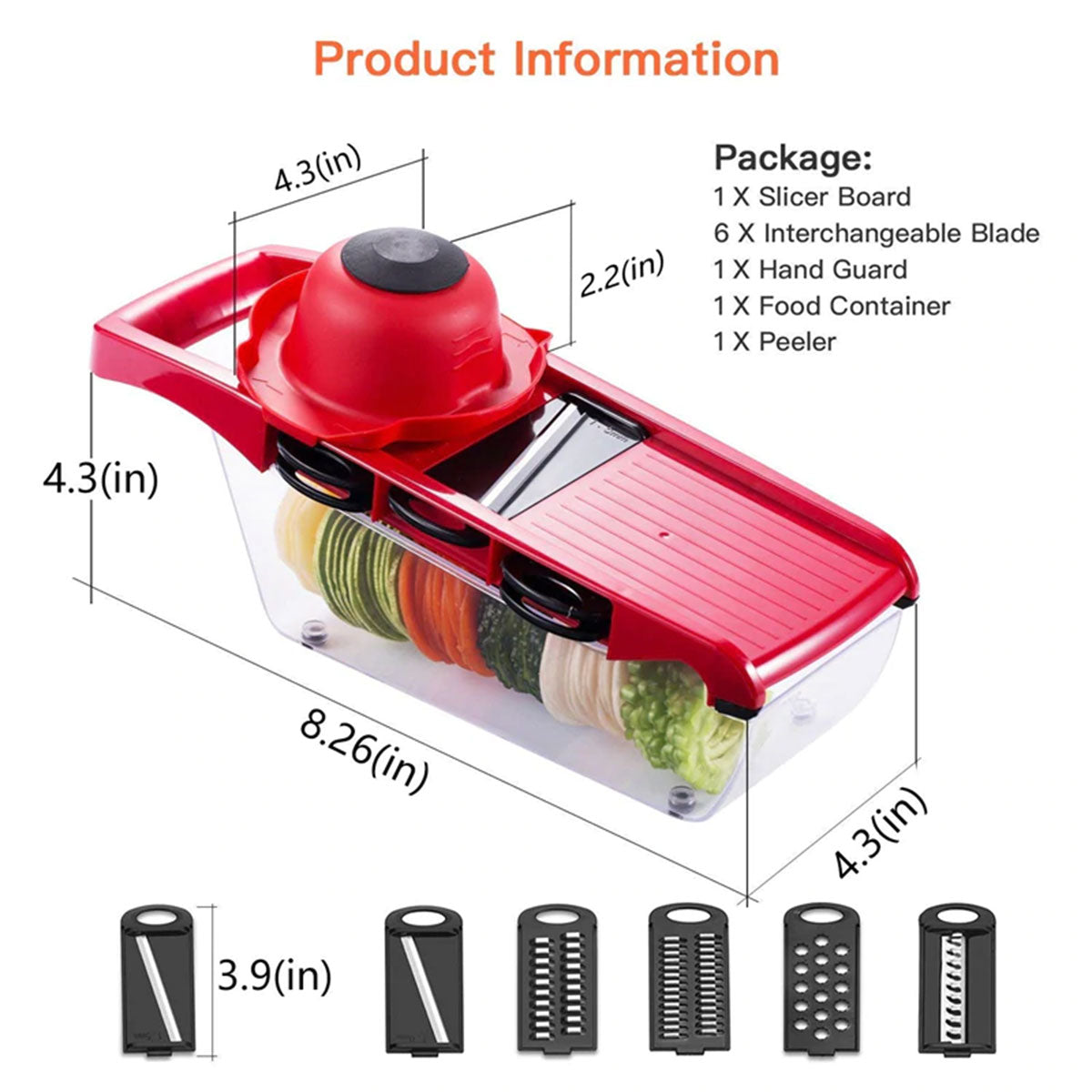 10 in 1 Mandoline Fruit and Vegetable Cutter