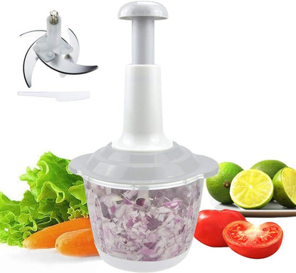 UNBREAKABLE HAND PUSH CHOPPER|VEGETABLE AND MEAT CHOPPER