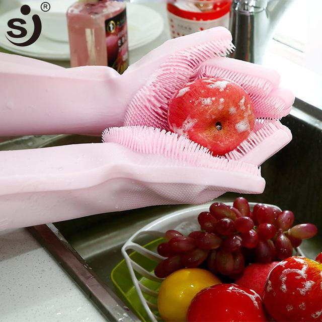 SiliClean™ - Magic Silicone Dishwashing Gloves - Trend Oye