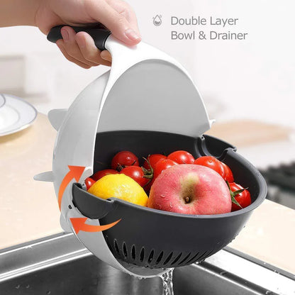 9 in 1 Multifunctional Vegetable Cutter With Drain Basket